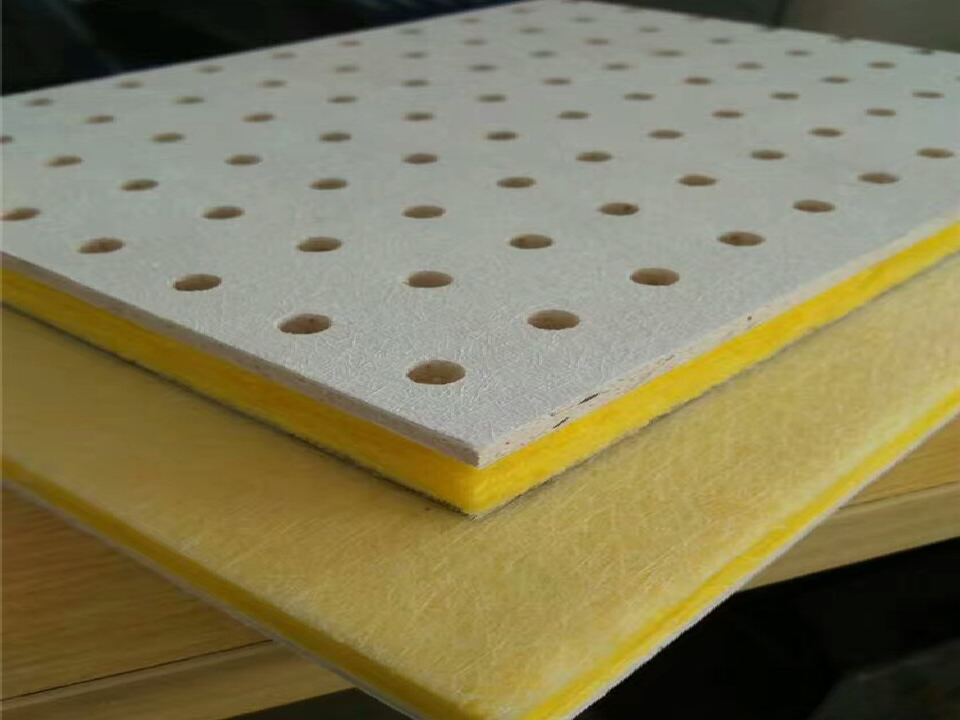 玻璃丝绵穿孔吸音板